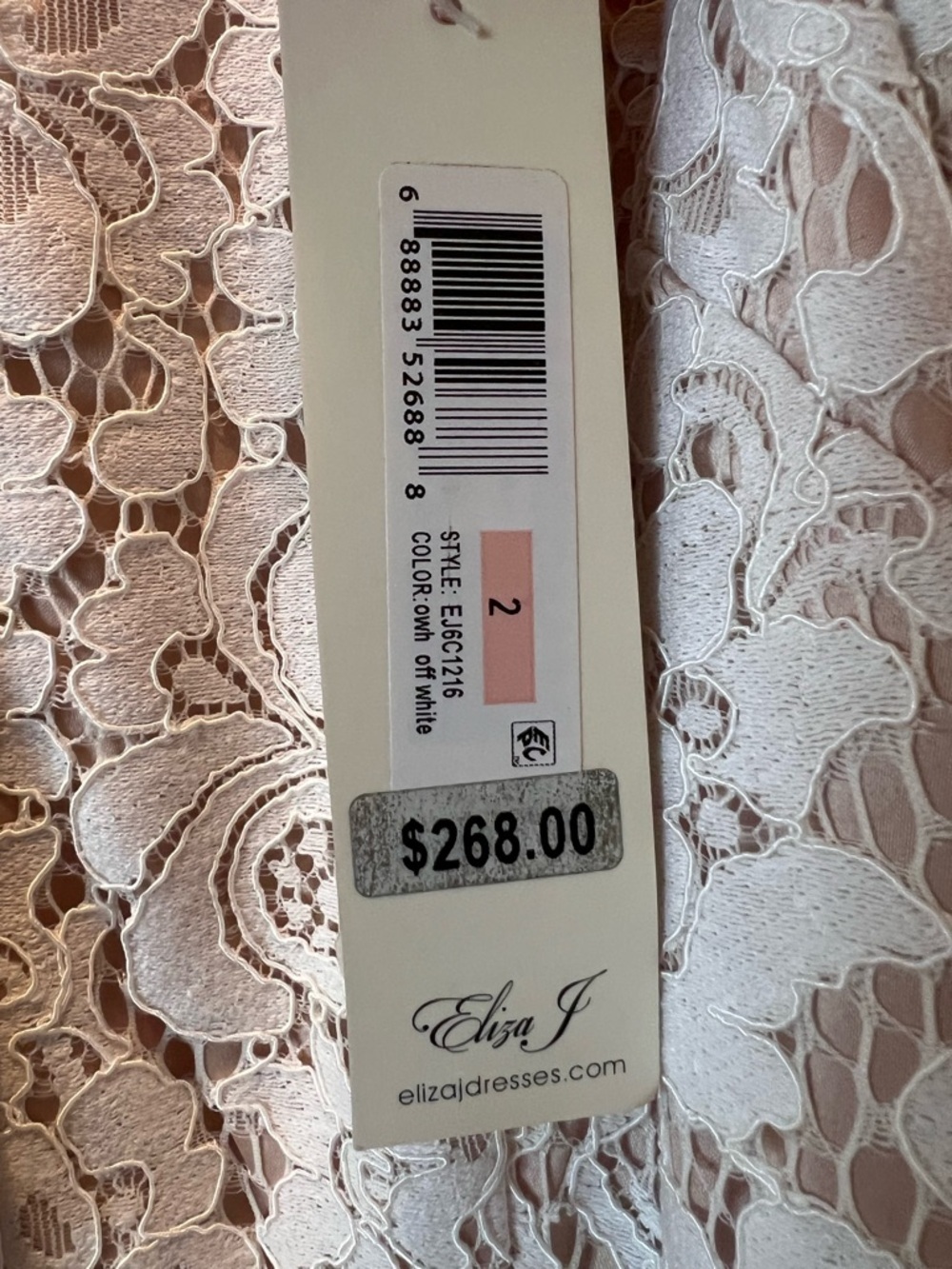ELIZA J Lace Midi Dress Fairy Whimsical Bridal Shower Garden Party - Picture 11 of 11